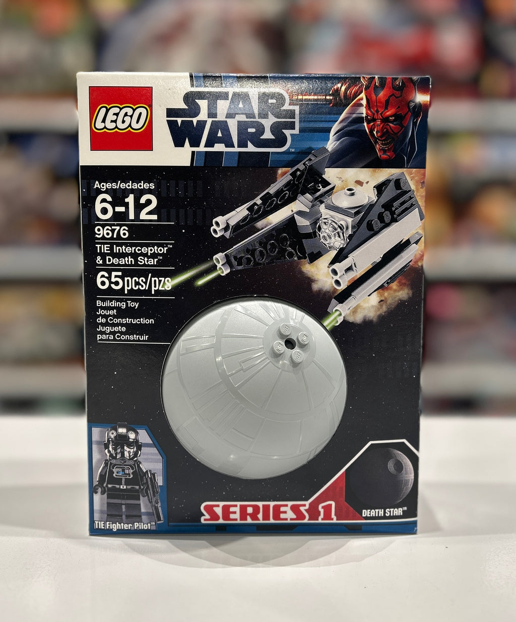 Tie Interceptor and Death Star, 9676