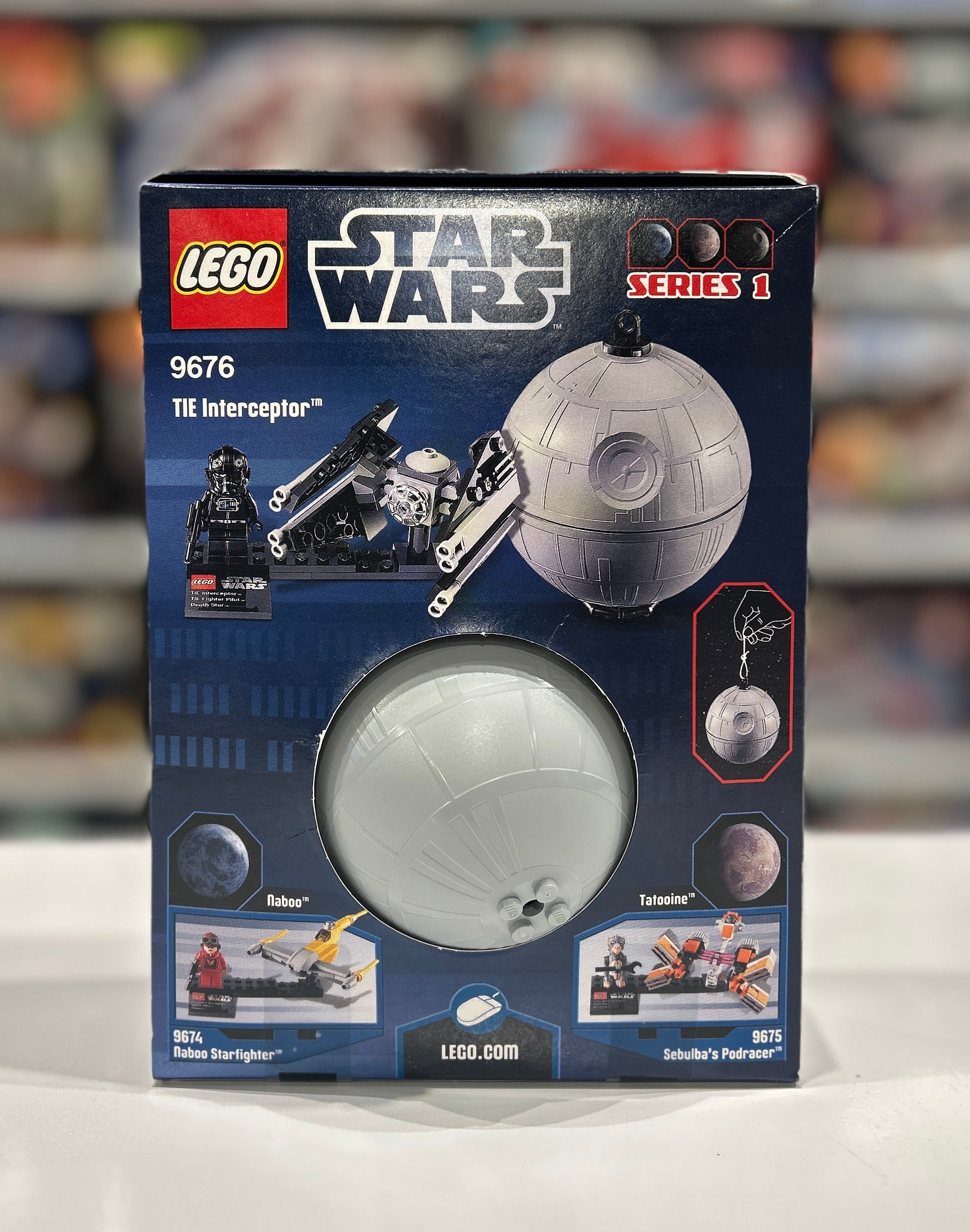 Tie Interceptor and Death Star, 9676
