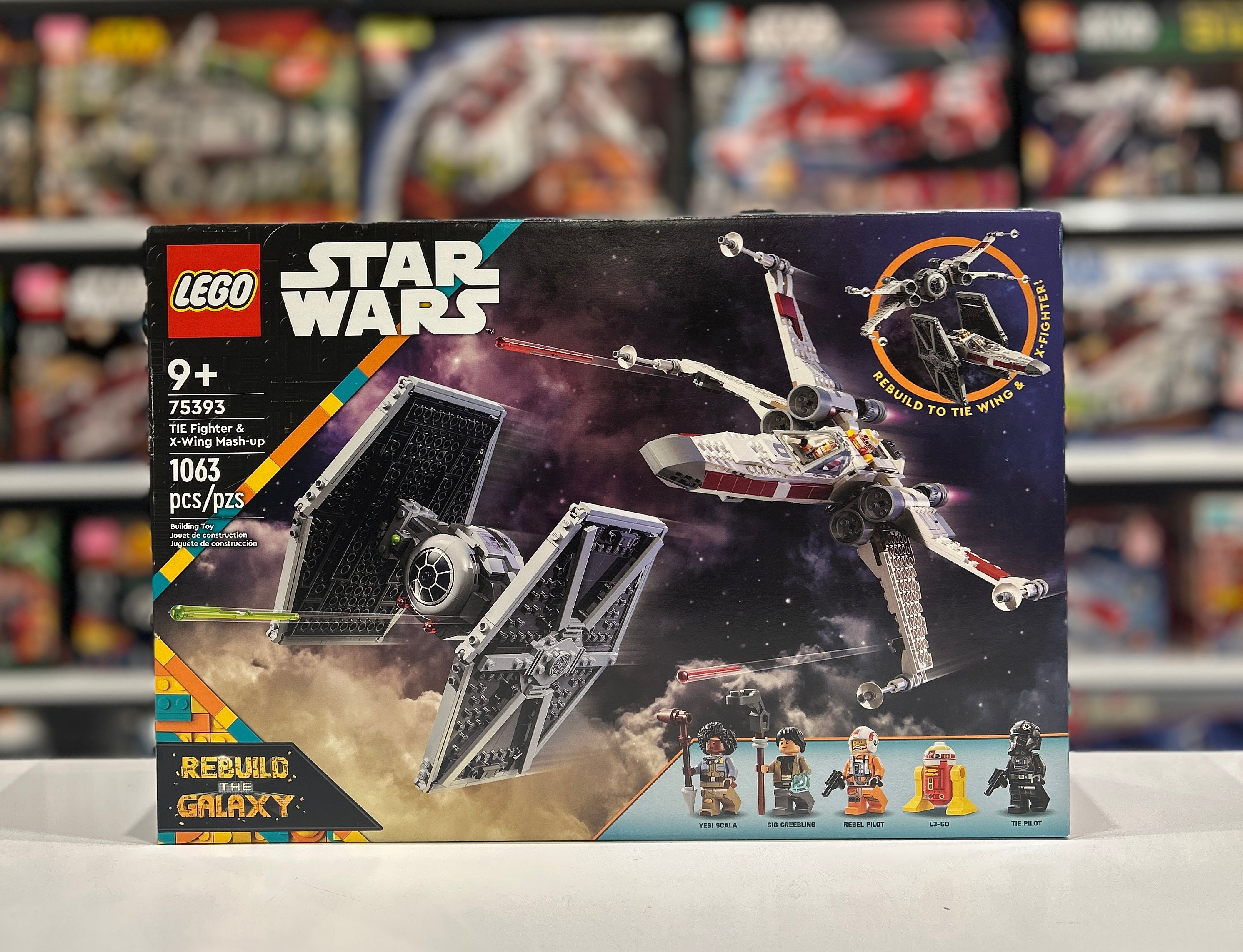 Tie Fighter and Y-Wing Mashup, 75393
