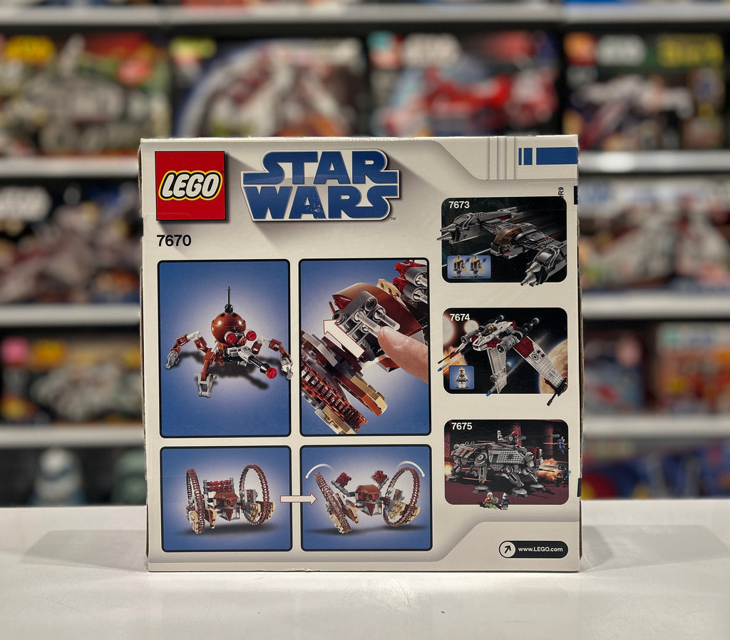 Hailfire Droid and Spider Droid (White Box), 7670