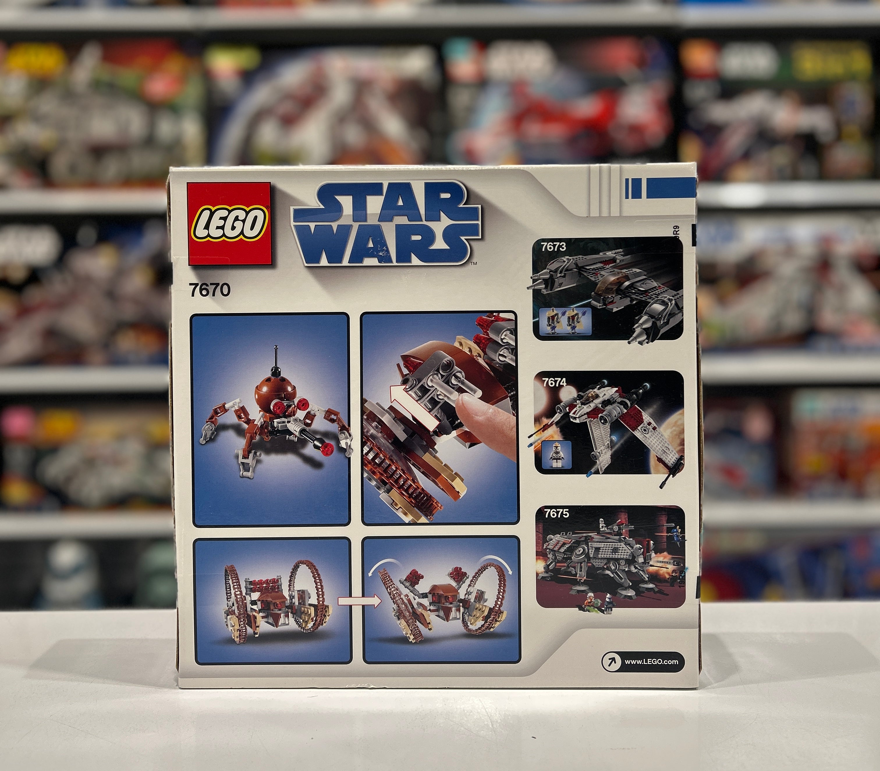 Hailfire Droid and Spider Droid (White Box), 7670