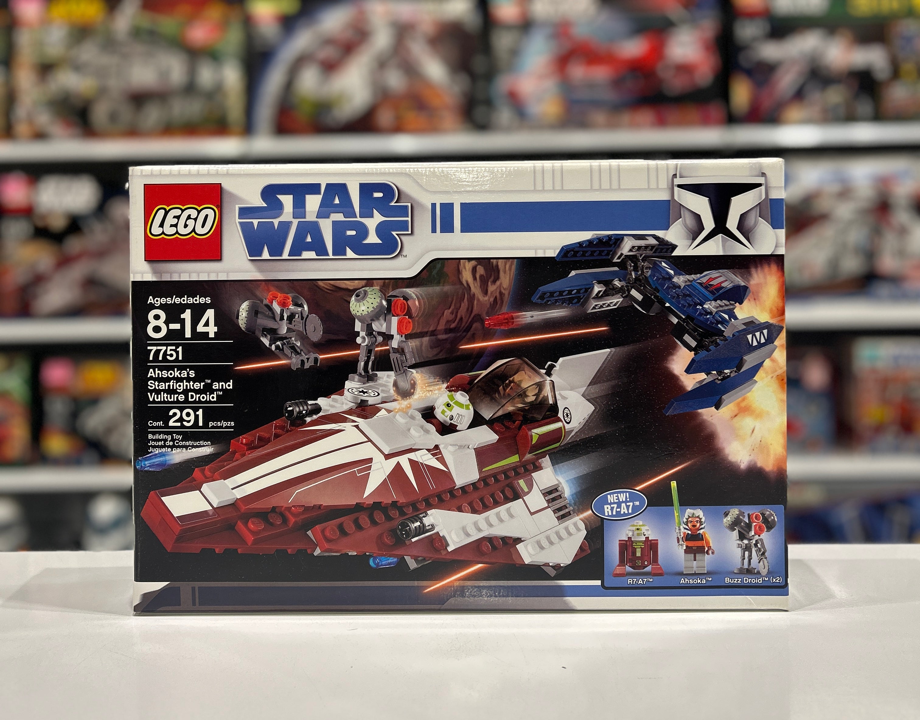 Ahsoka's Starfighter and Vulture Droid, 7751
