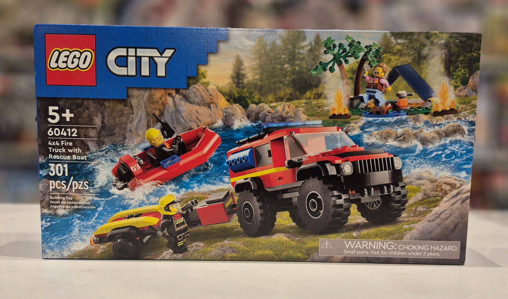 4x4 Fire Truck with Rescue Boat, 60412