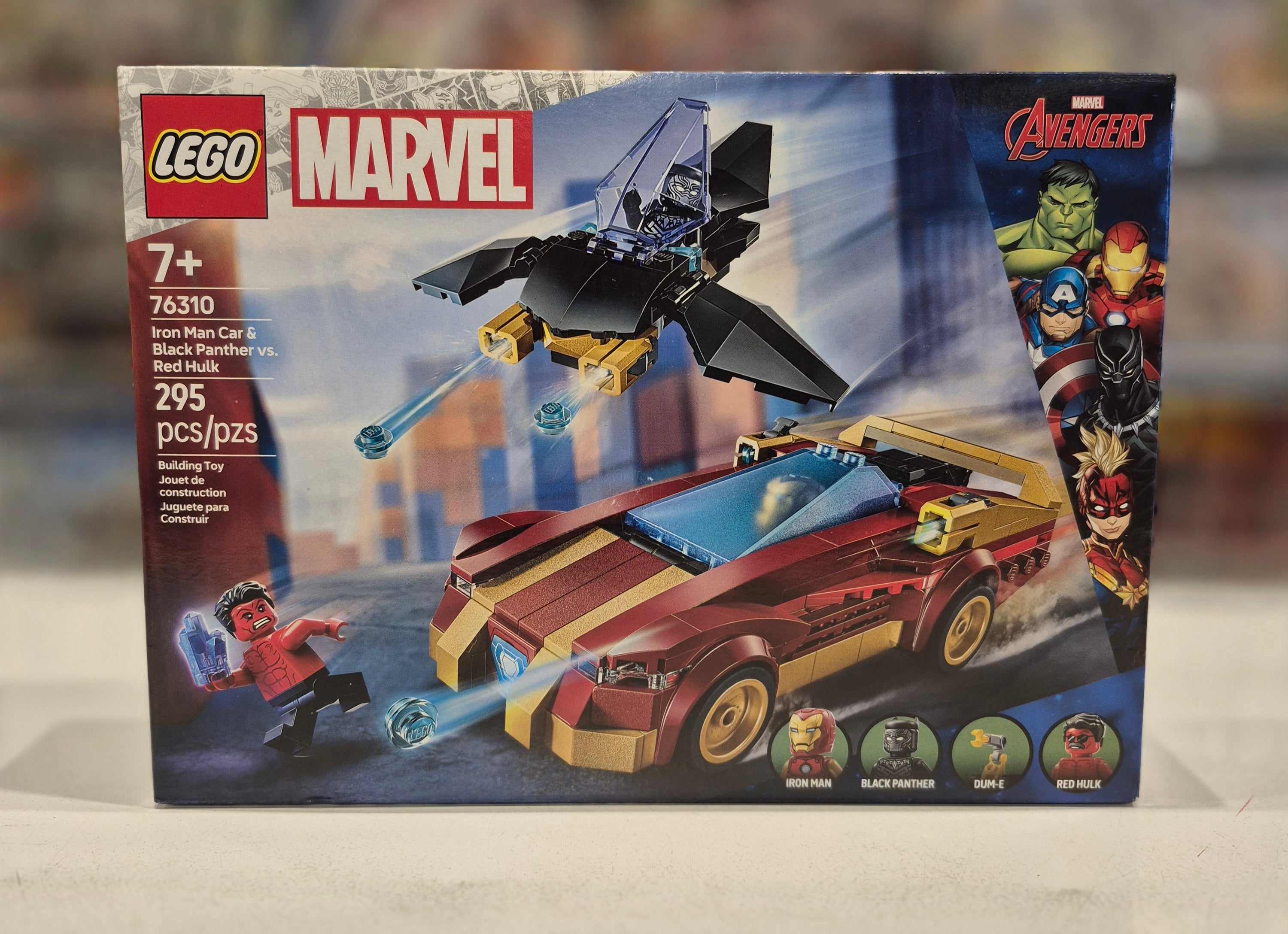 Iron Man Car & Black Panther vs. Red Hulk, 76310