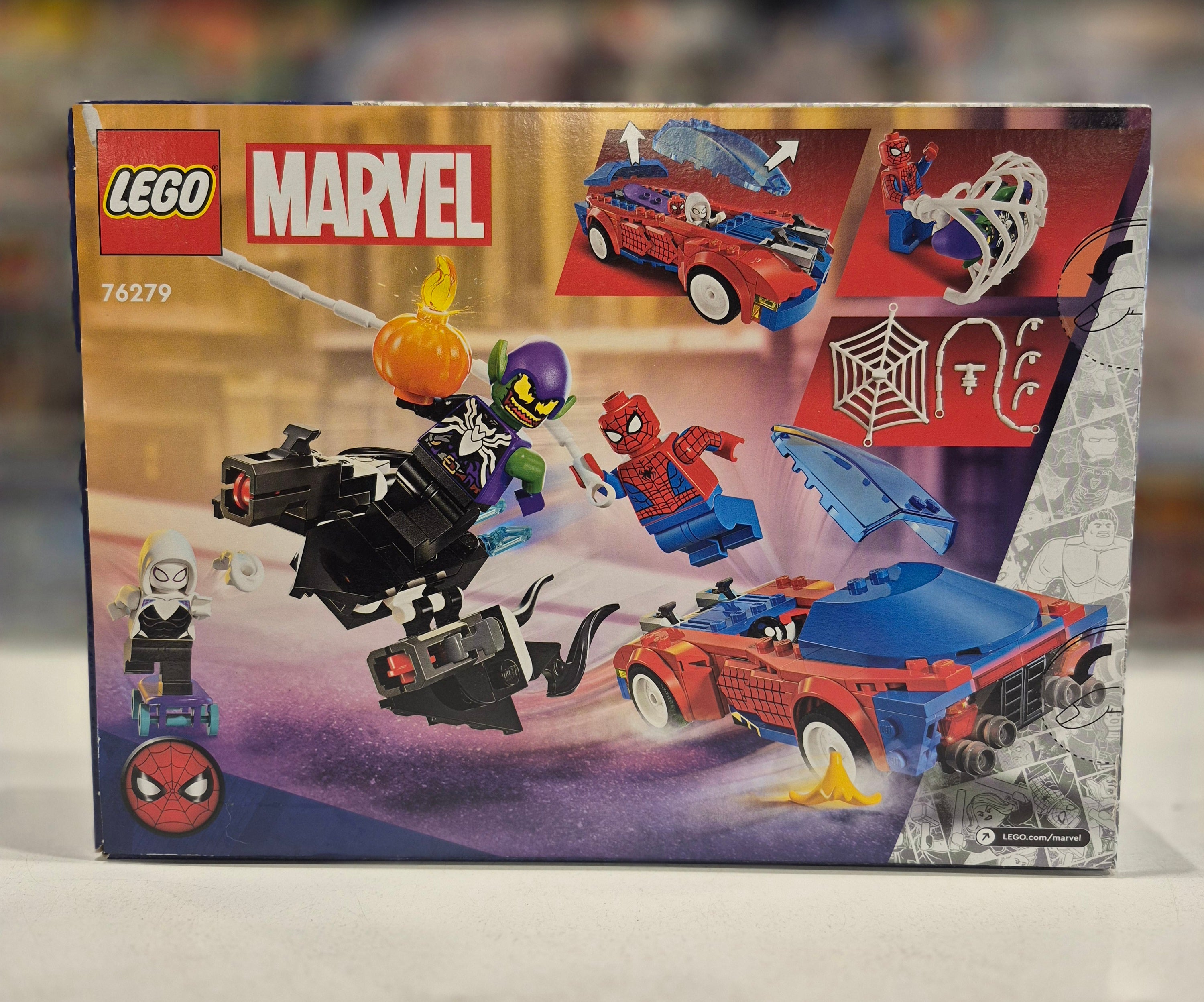 Spider-Man Race Car & Venom Green Goblin, 76279