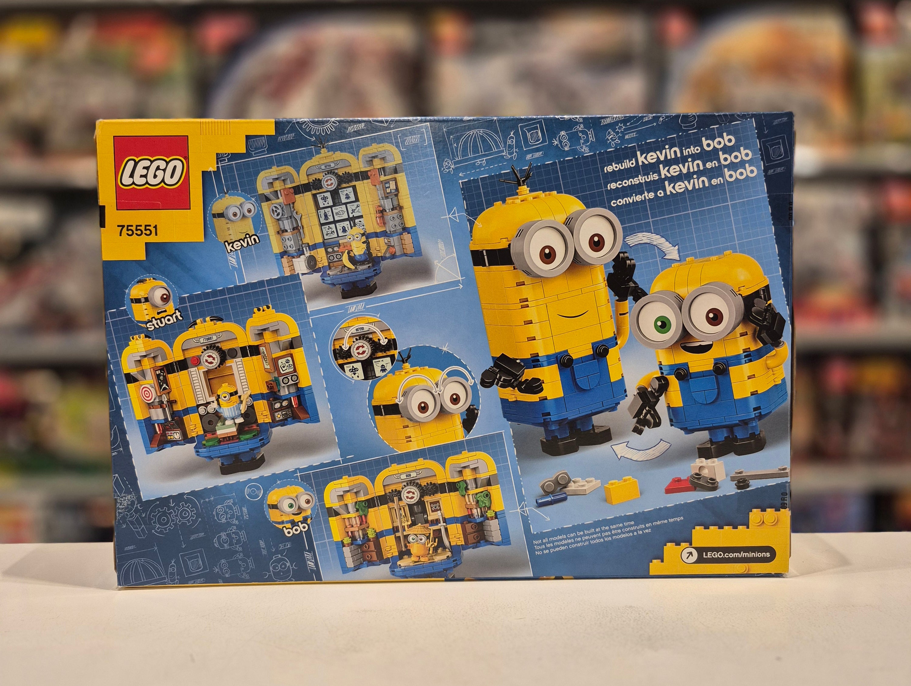 Brick-Built Minions and their Lair, 75551